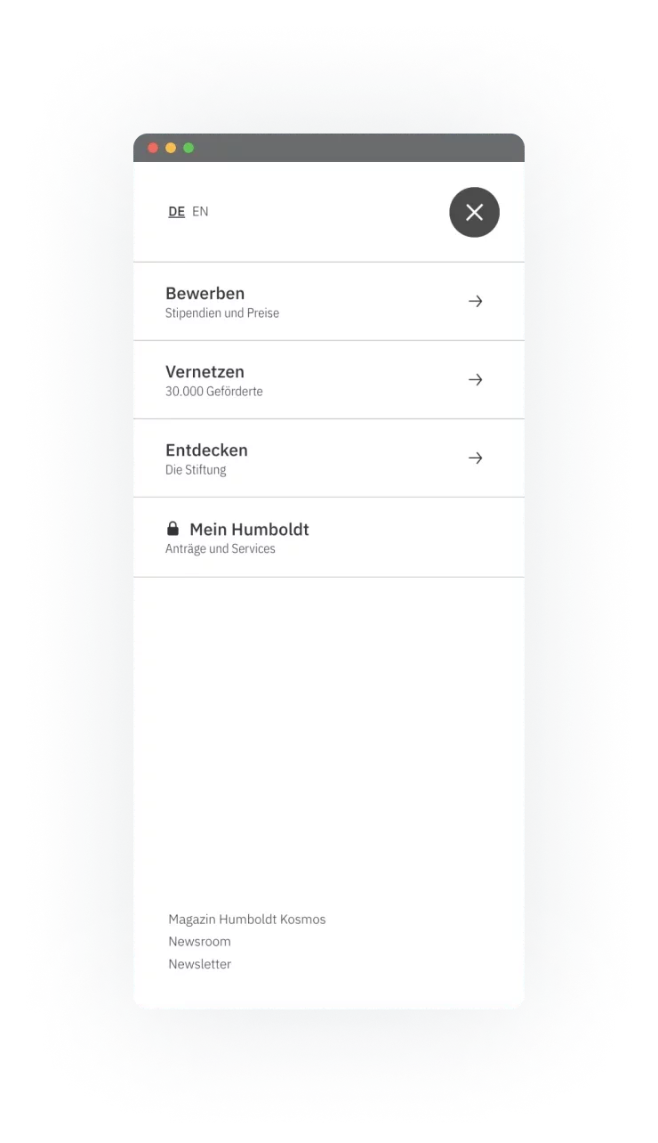 Screenshot einer Detailseite von humboldt-foundation.de