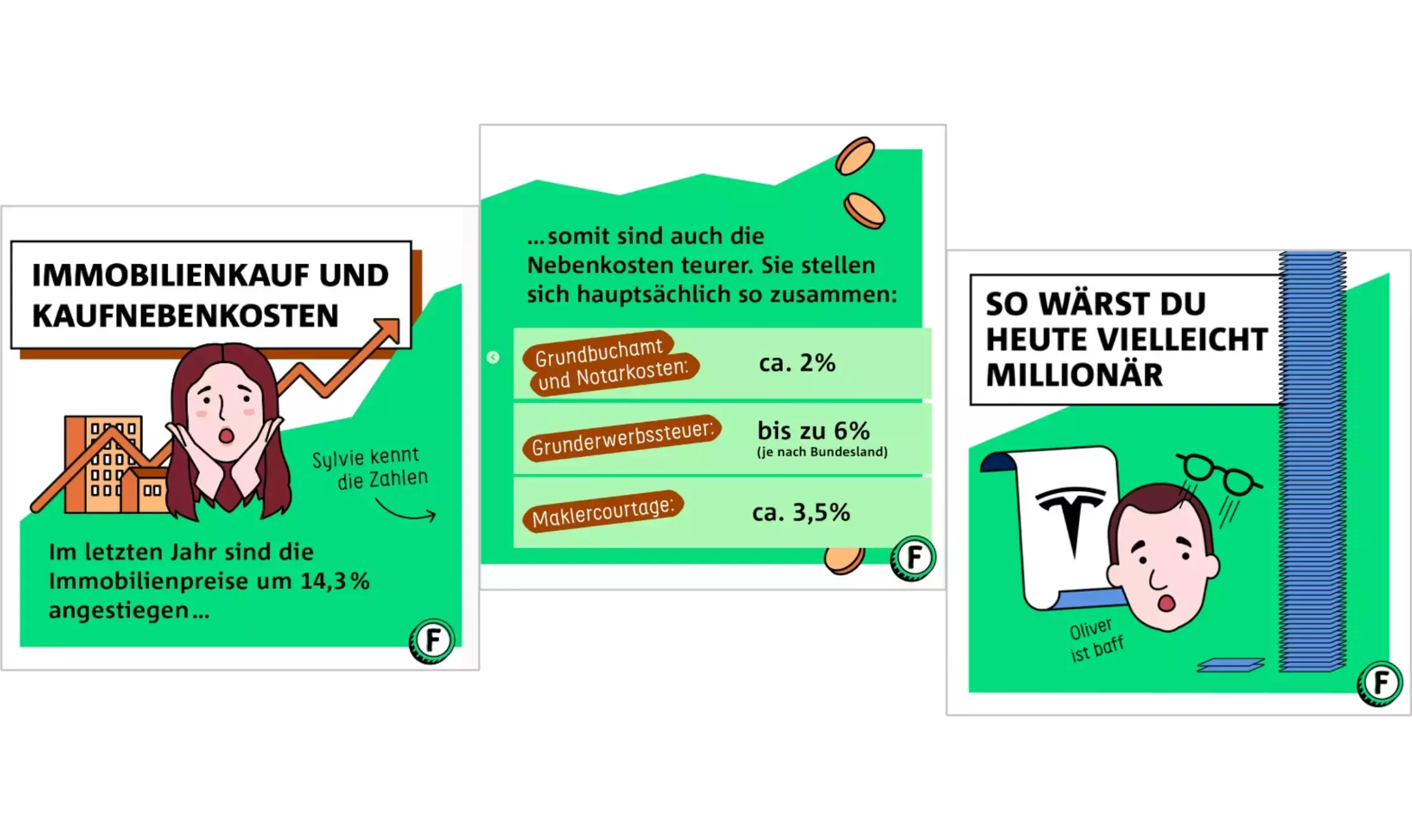 Instagram Beispielposts zum Thema Immobilien