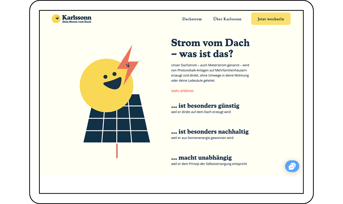 Infografik "Strom vom Dach - was ist das?"